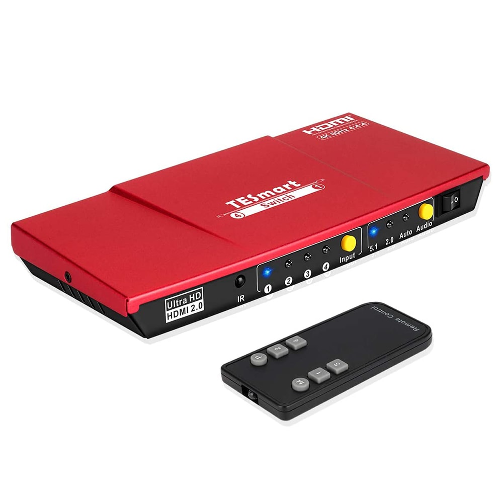 TESmart Ultra HD HDMI Switch 4K@60Hz 4:4:4 4x1 4Kx2K –