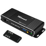 2 PORT KVM HDMI 2.0 VIDEO SWITCH - 4K 60HZ – QHD 144HZ - AUDIO OUTPUT & USB SHARING – 2X1