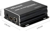 TESmart 60M HDMI KVM Extender Over Cat5e/6 with IR HDMI Extender Up to 200 Feet Support EDID 10.2 Gbps 1080P@60Hz