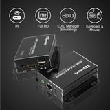 TESmart 60M HDMI KVM Extender Over Cat5e/6 with IR HDMI Extender Up to 200 Feet Support EDID 10.2 Gbps 1080P@60Hz