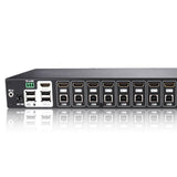 TESmart | 16-Port KVM Switch  | Autoscan, Rackmount, Ethernet, USB Hub, 4K 30hz