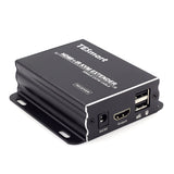 TESmart 120M HDMI KVM Extender Over TCP/IP Ethernet/Over Single Cat5e/cat6 Cable 1080P with IR Remote - Up to 393ft/120M (Receiver)