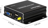 TESmart 300M/984ft 1080P VGA KVM Extender - Via Cat5e Cat6 Ethernet Cable Transmission Distance Extend up to 300m below 1920x1200@60Hz (Sender + Receiver)